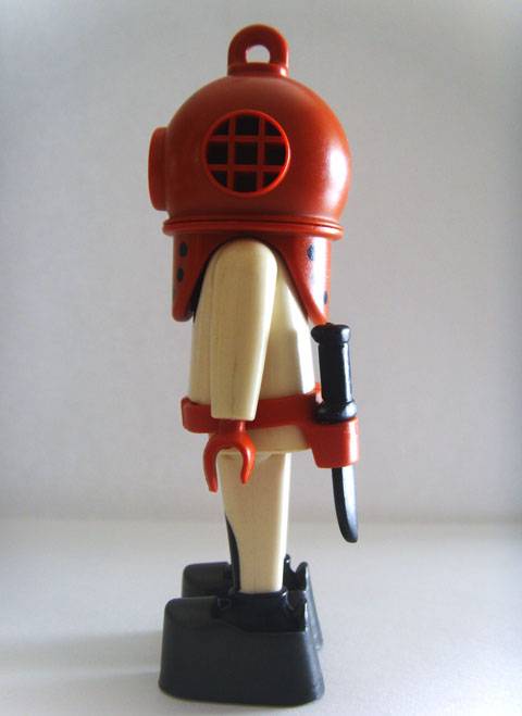Buzo n&ordm; 01 perteneciente a la Serie Submarina de Playmobil.