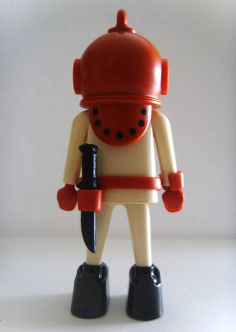 Buzo n&ordm; 01 perteneciente a la Serie Submarina de Playmobil.