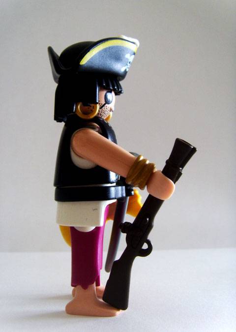 Pirata n&ordm; 01 perteneciente a la Serie Aventuras Historicas de Playmobil.