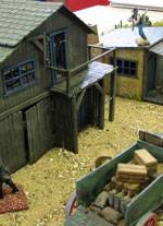 Escaramuza de wargame en un Pueblo Minero del Oeste
