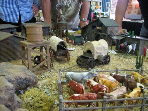 Escaramuza de wargame en un Pueblo Minero del Oeste