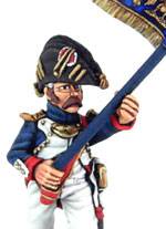 Portador del Aguila de los Granaderos de la Guardia Imperial francesa  - 28 mm.  