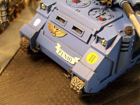Diorama de un Carro de combate Predator de los Marines Espaciales
