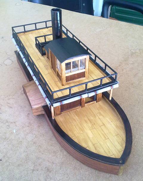 Proyecto Barco a Vapor Colonial Britanico Mediano - Escala 28mm