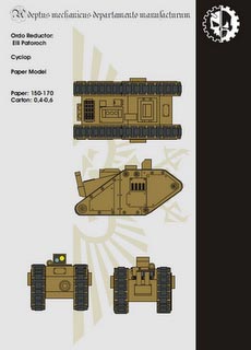 Cyclop - Recortable  Warhammer 40.000 - Escala 28mm.