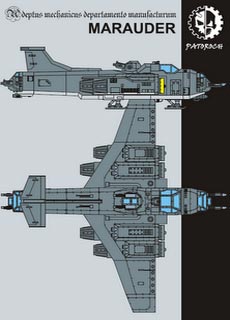 Marauder - Recortable  Warhammer 40.000 - Escala 28mm.