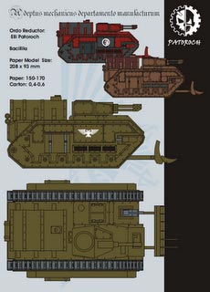 Hellhound - Recortable  Warhammer 40.000 - Escala 28mm.