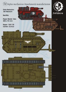 Hellhound - Recortable  Warhammer 40.000 - Escala 28mm.