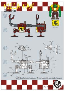 Killa Kanz - Recortable  Warhammer 40.000 - Escala 28mm.