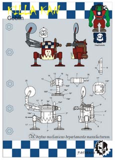 Killa Kanz - Recortable  Warhammer 40.000 - Escala 28mm.