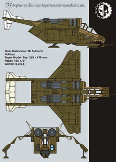 Valkyria - Recortable  Warhammer 40.000 - Escala 28mm.