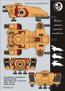 Tau Devilfish - Recortable  Warhammer 40.000 - Escala 28mm.