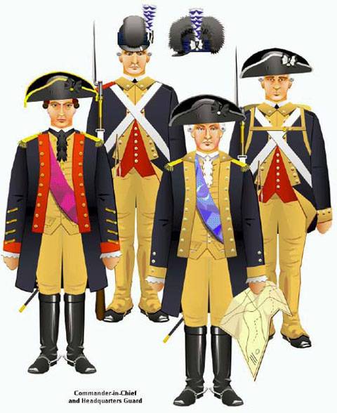 Uniformes de la Revoluci&oacute;n Americana. 