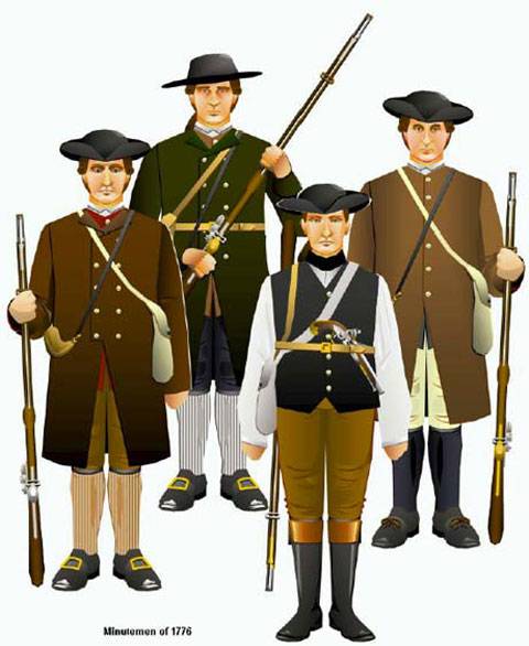 Uniformes de la Revoluci&oacute;n Americana. 
