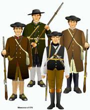 Uniformes de la Revoluci&oacute;n Americana. 