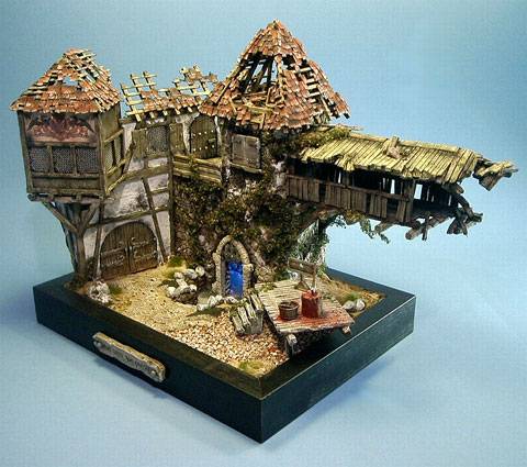 Fortaleza Fantasmagorica en Ruinas en 28 mm.