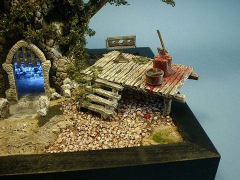 Fortaleza Fantasmagorica en Ruinas en 28 mm.
