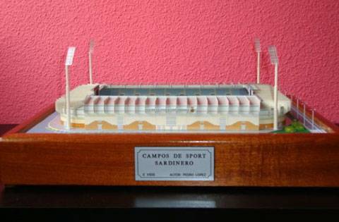 Maqueta Recortable de los Campos de Sport del Sardinero