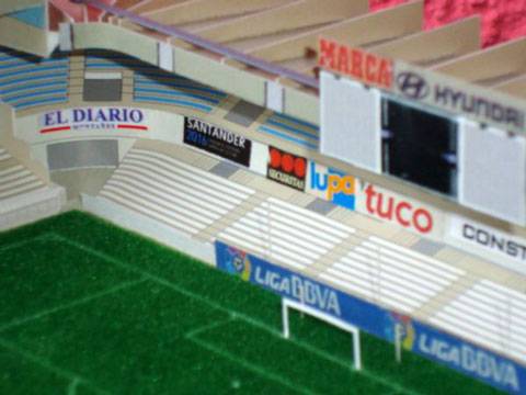 Maqueta Recortable de los Campos de Sport del Sardinero