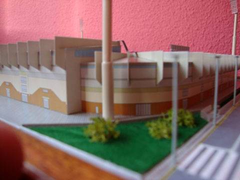 Maqueta Recortable de los Campos de Sport del Sardinero