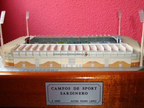 Maqueta Recortable de los Campos de Sport del Sardinero
