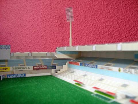 Maqueta Recortable de los Campos de Sport del Sardinero