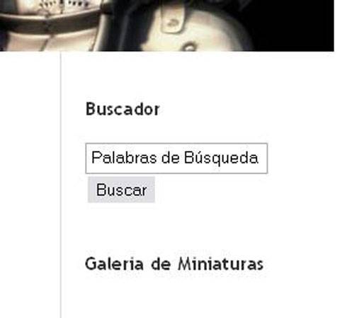 buscador interior del portal