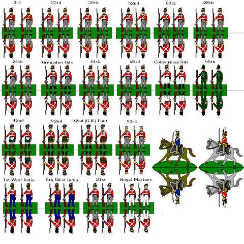 recortables de figuras o soldados de papel