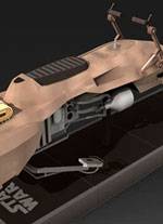 Recortable de Papel de la Speeder Bike de Star Wars
