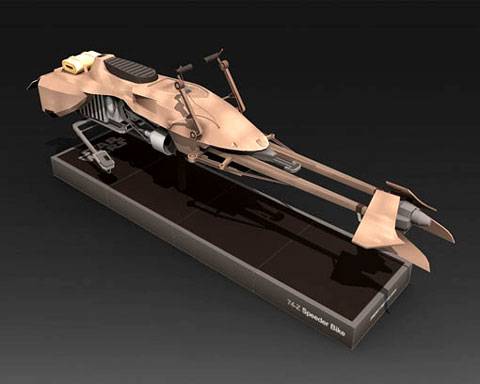 Recortable de Papel de la Speeder Bike de Star Wars