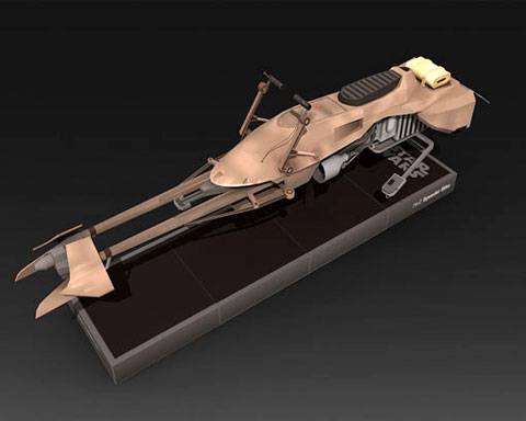 Recortable de Papel de la Speeder Bike de Star Wars
