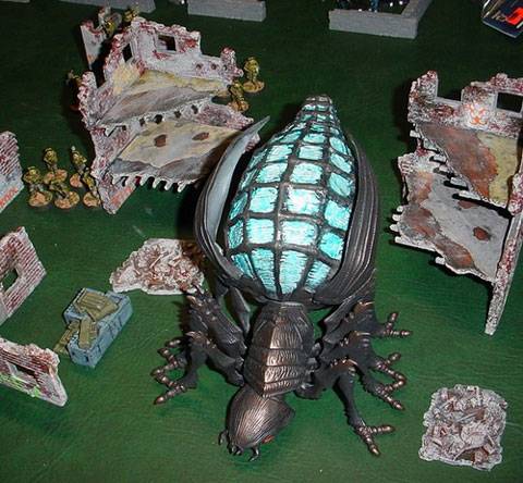 tableros de wargame creados por los aficionados al juego de Starship Troopers