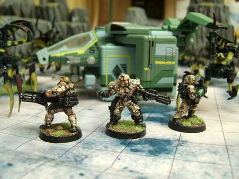 tableros de wargame creados por los aficionados al juego de Starship Troopers