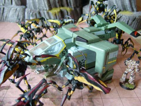 tableros de wargame creados por los aficionados al juego de Starship Troopers