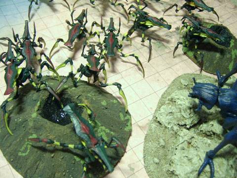 tableros de wargame creados por los aficionados al juego de Starship Troopers