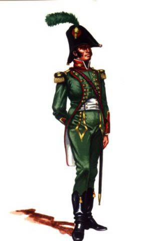 OFICIAL DE INFANTERIA LIGERA - 1807