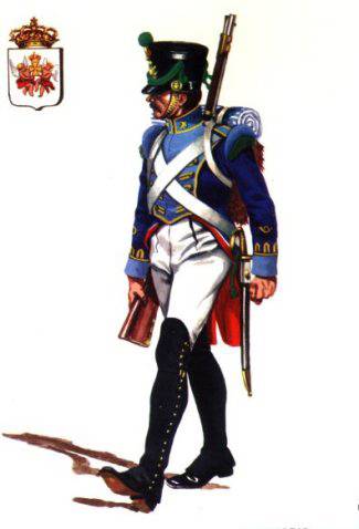 CAZADOR REGIMIENTO INFANTERIA DE LINEA ASTURIAS - 1816