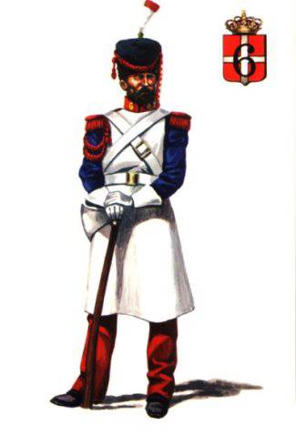GASTADOR INFANTERIA RGTO.SABOYA N&ordm;6 - 1821/1830