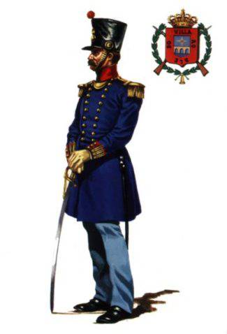 OFICIAL RGTO. GRANADEROS LUCHANA N&ordm;28 - 1833