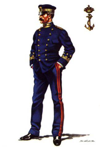 OFICIAL DE INFANTERIA DE MARINA - 1880