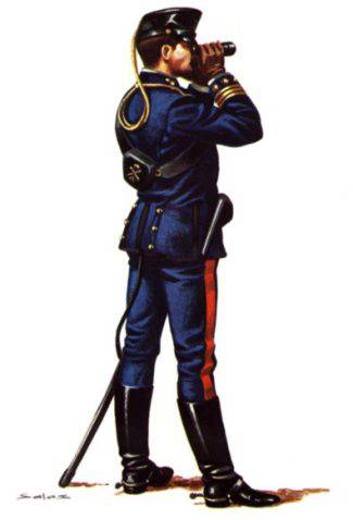 CORONEL ARTILLERIA, TRAJE CAMPA&Ntilde;A - 1882