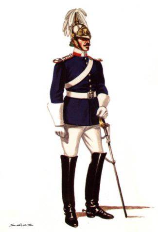 ESCOLTA REAL GUARDIA DE MEDIA GALA - 1884