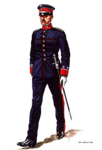 OFICIAL DE INGENIEROS, UNIFORME PASEO - 1903
