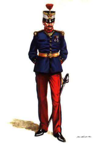 OFICIAL INFANTERIA DE LINEA, GALA FUERA DE FORMACION - 1906