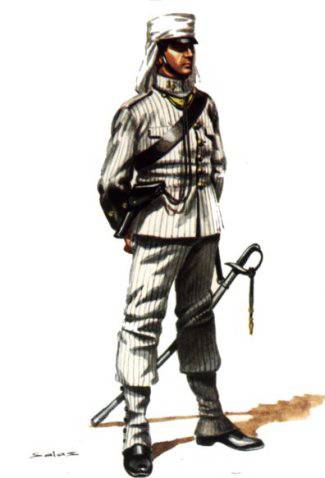 OFICIAL DE INFANTERIA DE LINEA CAMPA&Ntilde;A DEL RIF - 1908 