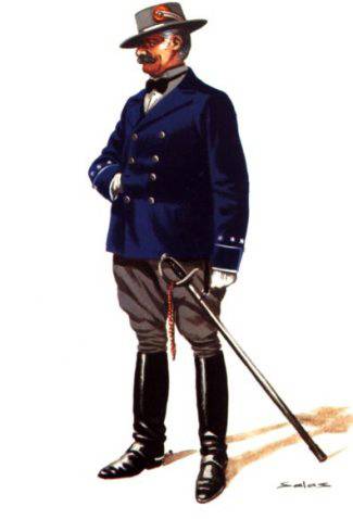 OFICIAL DE LA REMONTA Y YEGUADA MILITAR - 1910