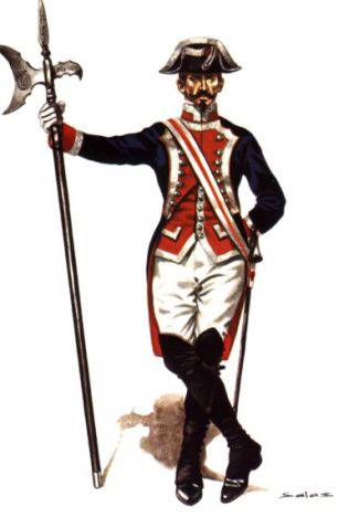 REAL CUERPO DE GUARDIAS ALABARDEROS DE GALA - 1910