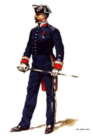 REAL CUERPO DE GUARDIAS ALABARDEROS DE DIARIO EN FORMACION - 1910 