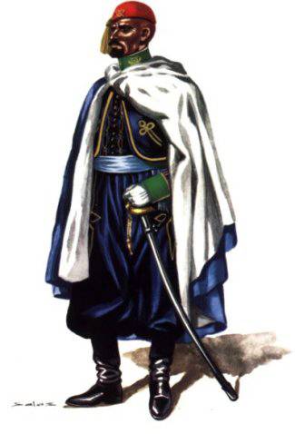 OFICIAL INDIGENA DE LA MILICIA VOLUNTARIA DE CEUTA - 1913
