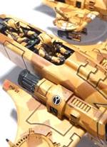  Dos modelos de pira&ntilde;as Tau a escala de 28 mm. 